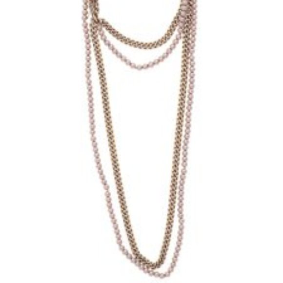 club monaco pearl chain double strand Necklace - Picture 1 of 3